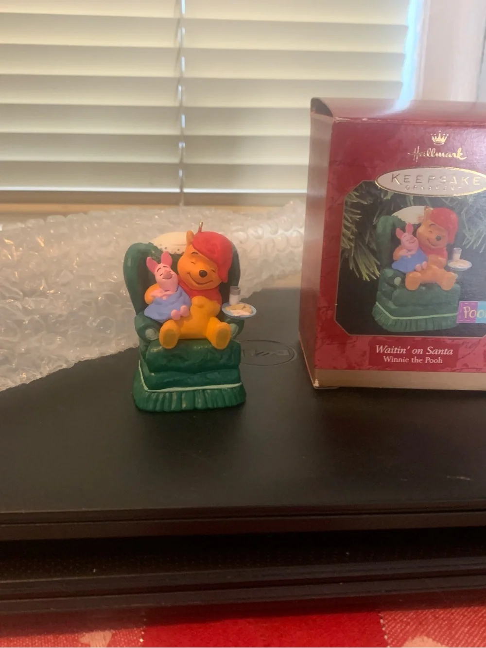Hallmark Yellow and Green Winnie the Pooh & Piglet Holiday Ornament